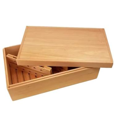 Imagem de Pequeno Caixa de charuto de cedro chunhua manutenção charuto hidratante caixa de charuto com uma grande capacidade de 50-120 caixas de charuto seladas grossas Feito à mão