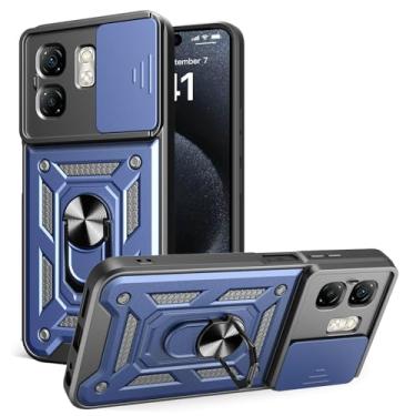 Imagem de Kukoufey Capa compatível com Infinix Smart 9, com capa de lente de câmera deslizante compatível com Infinix Hot 50i X6531 / Smart 9 X6532 capa azul
