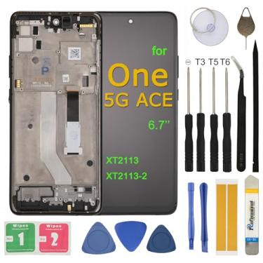 Imagem de Substituição de tela para Motorola Moto One 5G Ace UW XT2113-1 16,7 polegadas Display LCD Touch Screen Kit de ferramentas digitalizadoras com moldura