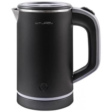 Imagem de Chaleira Elétrica 0,8L com Desligamento Automático, Aço Inoxidável, 110V 600W, WTJMOV, Preto