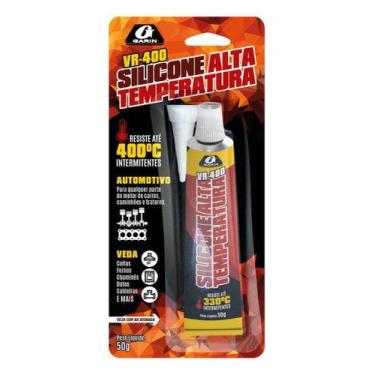 Imagem de Cola Silicone Alta Temperatura 50g Vermelho Garin
