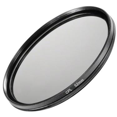 Imagem de Filtro CPL Polarizador P/Lente Objetiva Câmera Polarizante Filtra e Remove Reflexos Agua Vidros, etc (Preto, 62, Milímetros)