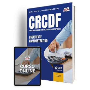 Imagem de Apostila CRCDF 2025 - Assistente Administrativo - Apostilas Opção