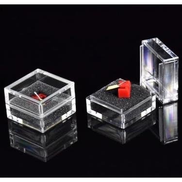 Imagem de Uma nova agulha Stylus de substituição encaixotada para LENCO M100 M200 EXCEL ES70 compatível com SANYO ST25 MG 250, MG 40 X LP Vinyl Pickup Phonograph toca-discos acessórios