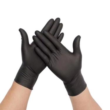 Imagem de Luva nitrilica caixa com 100 unidades - DESCARPACK, G, PRETA