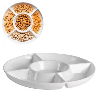 Imagem de Petisqueira Para Frios 5 Divisórias 28cm Le Chef Código 1801 Paramount