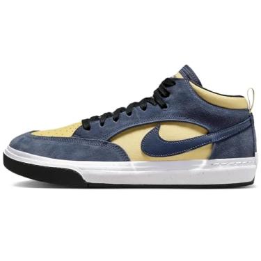 Imagem de Nike Tênis de skate SB React Leo (DX4361-400, azul trovão/ouro saturno/amarelo macio), Azul Trovão/Saturno Ouro/Amarelo Suave, 38