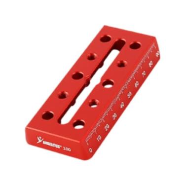 Imagem de BaotyJie Profissional de montagem do telescópio Placa de montagem de cauda de cauda substituta astrofotografia premium Placa de fixação de liga de alumínio, 100 Mm Vermelho