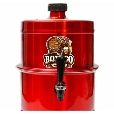 Imagem de Chopeira Portatil A Gelo Vermelha Boteco Premium 5.1lt Não Elétrica - 