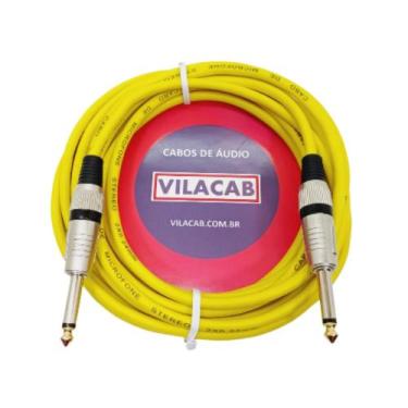 Imagem de Cabo P10 P10 Mono Colorido 2 Metros P/ Equip. E Instrumentos - Vilacab