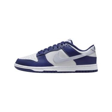 Imagem de Nike Dunk Low Retro Tênis masculino (DV0833-401, azul royal/branco/cinza futebol), Azul royal/branco/cinza futebol, 41 BR