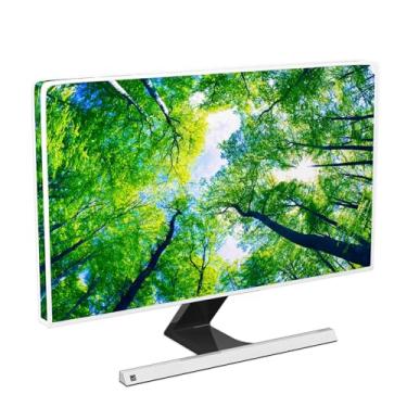 Imagem de Baocicco Green Forest Capa de corpo inteiro à prova d'água 22, 23, 24, 63 cm, antiestática à prova de poeira LCD/LED/HD para tela de computador, capa de computador compatível com iMac 24, 22-25 PC,