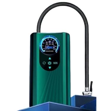 Imagem de Compressor de Ar Portátil - Bomba Pneu Carro/Moto/Bike com Desligamento Automático e LED(Verde)