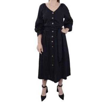 Imagem de Vestido Feminino Infini Linho Midi - 93874-Feminino
