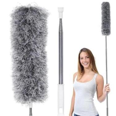 Imagem de Espanador Pó Flexível Eletrostático Retrátil Microfibra 2,8m - ESPANAD