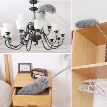 Imagem de Espanador de Pó Para Limpeza em Microfibra Com Cabo Extensor e Retráti