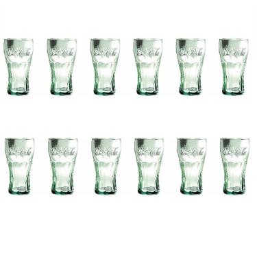 Imagem de Kit 12 Copos Coca Cola Verde Em Vidro