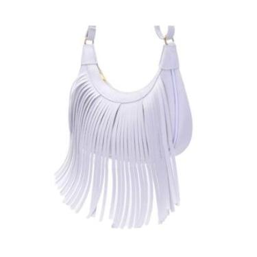 Imagem de Bolsa Franja Transveral Peccato Clube do Sapato Franca NS Kira Feminina Cor:;Tamanho:Único-Feminino