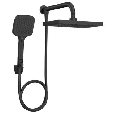 Imagem de Chuveiro Deca Flex 2086.BL.DES.MT Com Desviador Black Matte