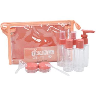 Imagem de Kit de frascos 10 peças Viagem Produtos Cuidado pessoal Bagagem de bor