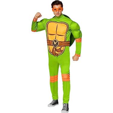 Imagem de InSpirit Designs Teenage Mutant Ninja Turtles Adult Classic Michelangelo Costume | Officially licensed | Cosplay costume | Group costume | Classic costume, XL