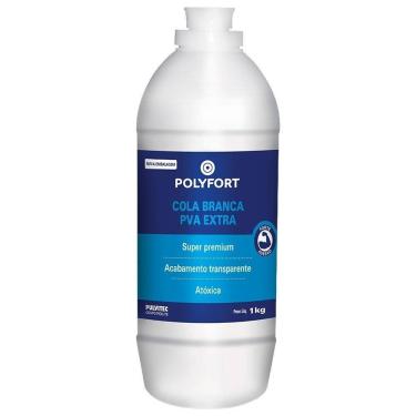 Imagem de Cola Branca Pulvitec Polyfort Extra 1kg - Embalagem com 12 Unidades	