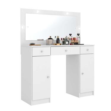 Imagem de Penteadeira Camarim com Espelho Carisma 2 pt 3 gv Branca