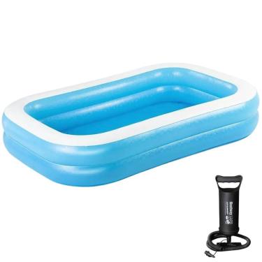 Imagem de Piscina Inflável Retangular Bestway 778L + Bomba De Ar