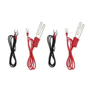 Imagem de 2 Definir Conector de Gancho de Aço Inoxidável, Conector de Fita Elétrica para Gado, Kit de Acessório do Terminal M8, Com Estaca de Terra, Fio Moído, Fio de Cerca