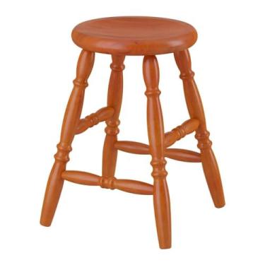 Imagem de Banqueta Baixa de Madeira Maciça 31cm Multimóveis Cr50115 Mel