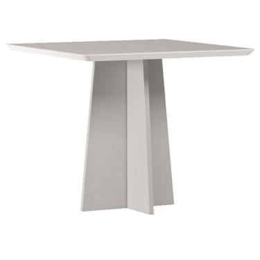Imagem de Mesa de Jantar Anitta 90X90 cm com Vidro Off White – New Ceval