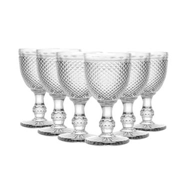 Imagem de WOLFF - Conjunto 6 Taças para Água De Vidro Bico De Jaca 300ml