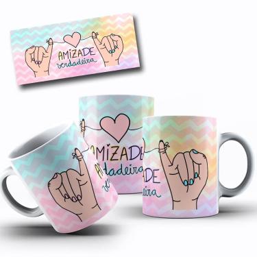 Imagem de Caneca Amizade É Tudo – Presente Perfeito para Melhor Amiga(o)
