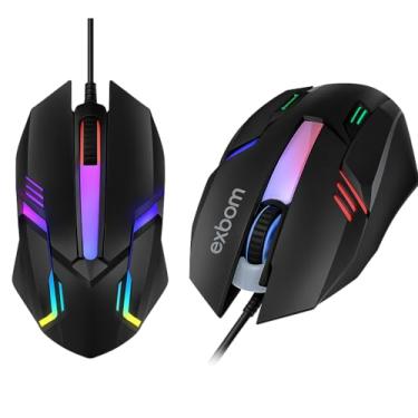 Imagem de Mouse Gamer Com Fio 1200 dpi Led Rgb Usb Exbom Ms-62
