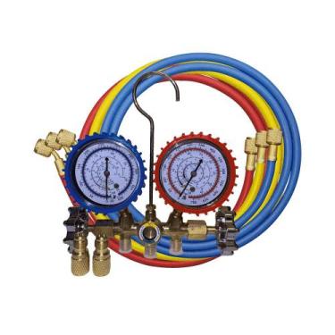 Imagem de Manifold R410a -R22 - R134a - R407 + 2 Adaptadores Para R410a - Eolo