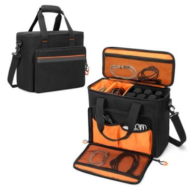 Imagem de Estojo de transporte para microfone sem fio PGmoon 6 slots com acolcho
