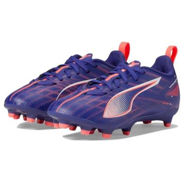 Imagem de PUMA Tênis infantil unissex ultra play firme, chuteira artificial de futebol, Play Lapis Lazuli-puma White-sunset Glow, 13 Big Kid