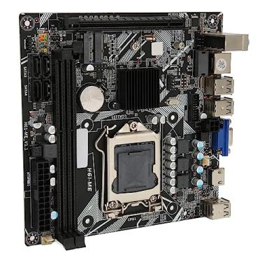 Imagem de Placa-mãe para Jogos, Placa-mãe para Jogos WiFi LGA 1155, Soquete ITX LGA 1155, DDR3, PCIe 16X, USB 2.0, WiFi M.2, NVME M.2, HDMI, VGA, Placa-mãe para Jogos PC, H6 ME