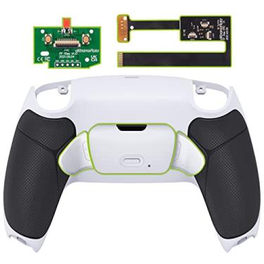 Imagem de eXtremeRate Kit de recapitulação programável Rise 2.0 com aderência emborrachada preta para controle PS5 modelos BDM-010 BDM-020, placa de atualização personalizada, concha traseira e botões traseiros
