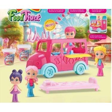 Imagem de Massinha Food Truck Divertido Kit Brinquedo Infantil Massa Modelar Col