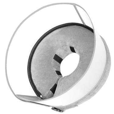 Imagem de BARKLESS Cone inflável para cães, coleira de donut macia após cirurgia, coleira inflável 2 em 1 com escudo antilambida removível, cone de donut para parar de lamber feridas