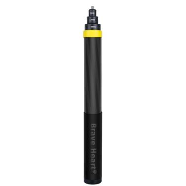 Imagem de Inksoon Bastão de selfie invisível de fibra de carbono super longo de 36 cm a 3 m 3 m para câmeras de ação Insta360 X5 Insta 360 X5 X4 X3 X2 X Acessórios para câmeras de ação (ouro)