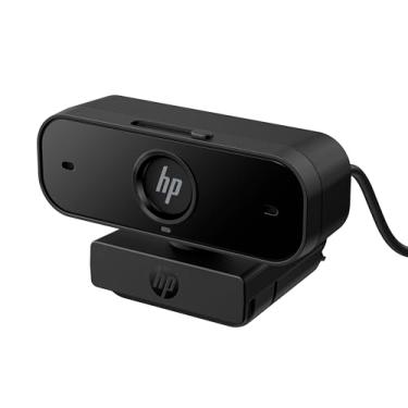 Imagem de HP Webcam 430 FHD 1080p foco automático rotação de 360° campo de visão até 85° microfone com cancelamento de ruído duplo zoom tela de privacidade preta