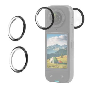 Imagem de Capa protetora de lente premium para Insta360 X4, protetor de lente de vidro temperado giratório removível para acessórios Insta 360 X4