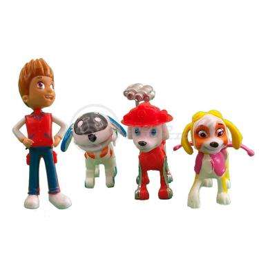 Imagem de Kit 5 Bonecos Brinquedos Patrulha Canina Com 4 Skate 30