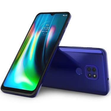 Imagem de Celular Motorola Moto G-9 Play Dual - Pakh0026Br Azul Quadriband