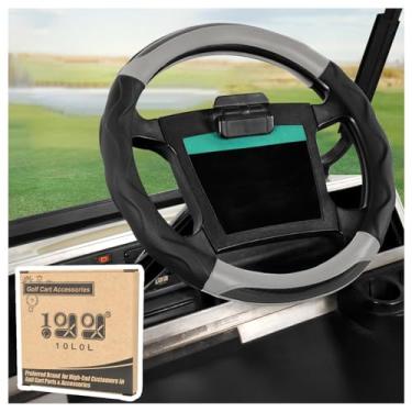 Imagem de 10L0L Carrinho de Golfe Capa para Volante para Carro de Clube, 35,5 cm, Black+Gray