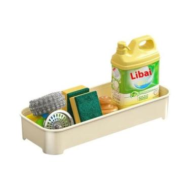 Imagem de Organizador De Pia De Cozinha Em Plástico ABS Com Escorredor, Suporte 