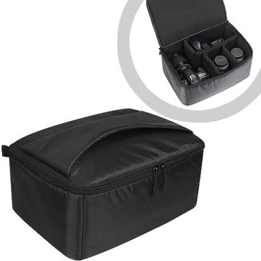 Imagem de AYVANBER Bolsa Para Câmera À Prova D'Água Com Divisória Acolchoada E Antichoque Lentes Slr Canon Nikon Sony Acessórios (Grande)