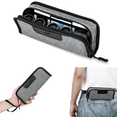 Imagem de Kiorafoto Estojo Portátil Para Filme De 35 Mm, Bolsa Transporte Fotográfico 5 Rolos Filme, Compacta Antipoeira 135 Mm Com Presilha Cinto E Alça Viagem (Filme Não Incluído)